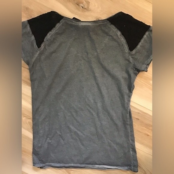 Harley-Davidson Lace Panel Shoulder Tee M - Picture 2 of 7